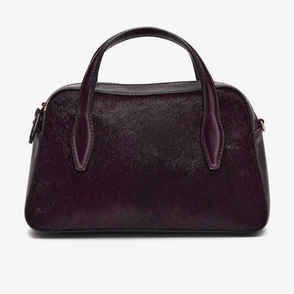 Madewell Top-Handle Satchel in Deep Plum